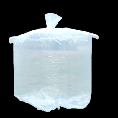 Clear heavy duty PE liner bag for chemical and food packaging with heat-sealed seams
